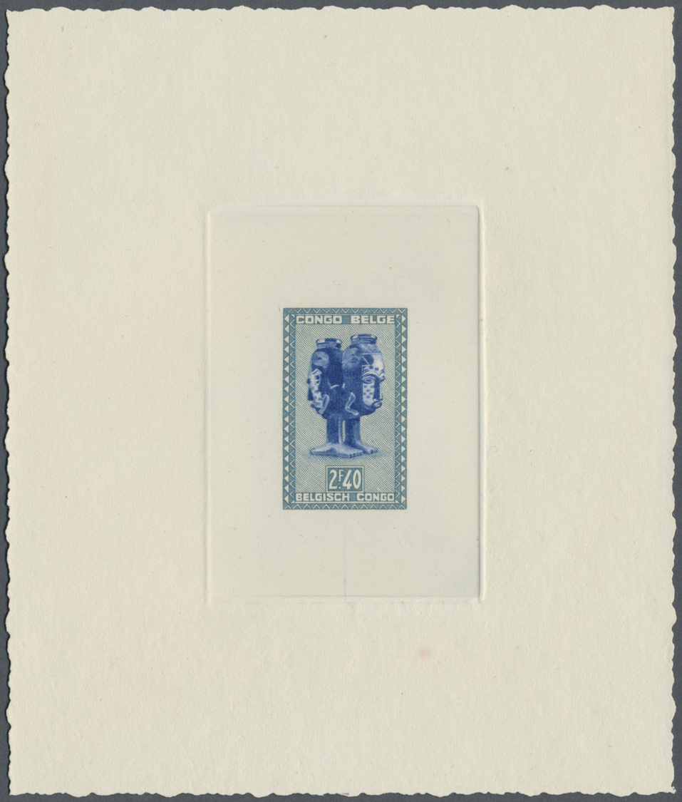 (*) Belgisch-Kongo: 1950, African Arts, 2,40 Fr. Artists Proof In Different Colours. - Other & Unclassified