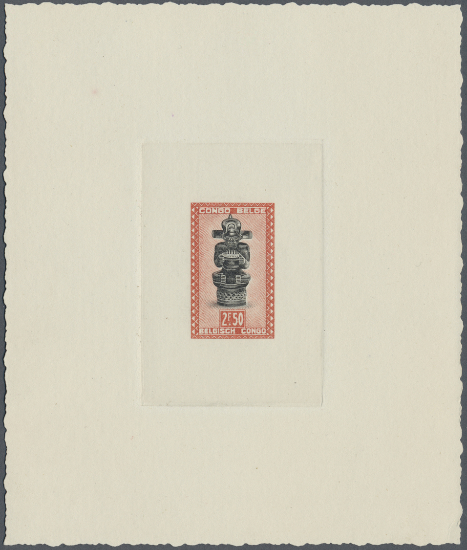(*) Belgisch-Kongo: 1950, African Arts, 2,50 Fr. Artists Proof In Different Colours. - Other & Unclassified