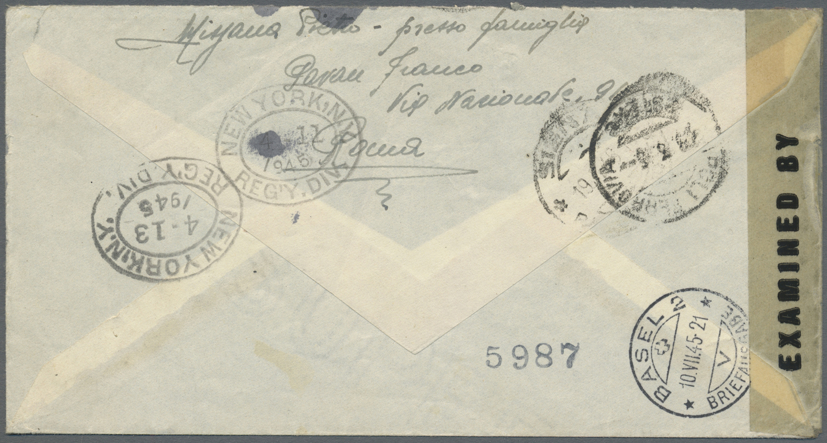 Br Italien - Militärpostmarken: Feldpost: 1945 (19.3.), König Viktor Emanuel III. 50 C. Violett Mit Aufdruck 'P.M - Military Mail (PM)
