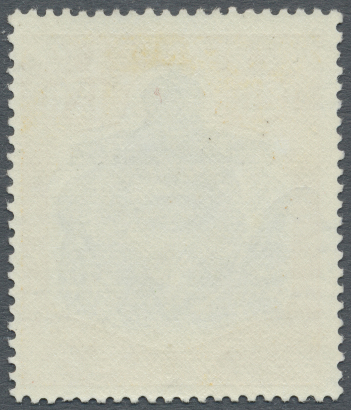 ** Bermuda-Inseln: 1938-53, 12 Sh. 6d. Grey And Yellow Mint Never Hinged, Variety "broken Lower Right Scroll" Cert., SG  - Bermuda