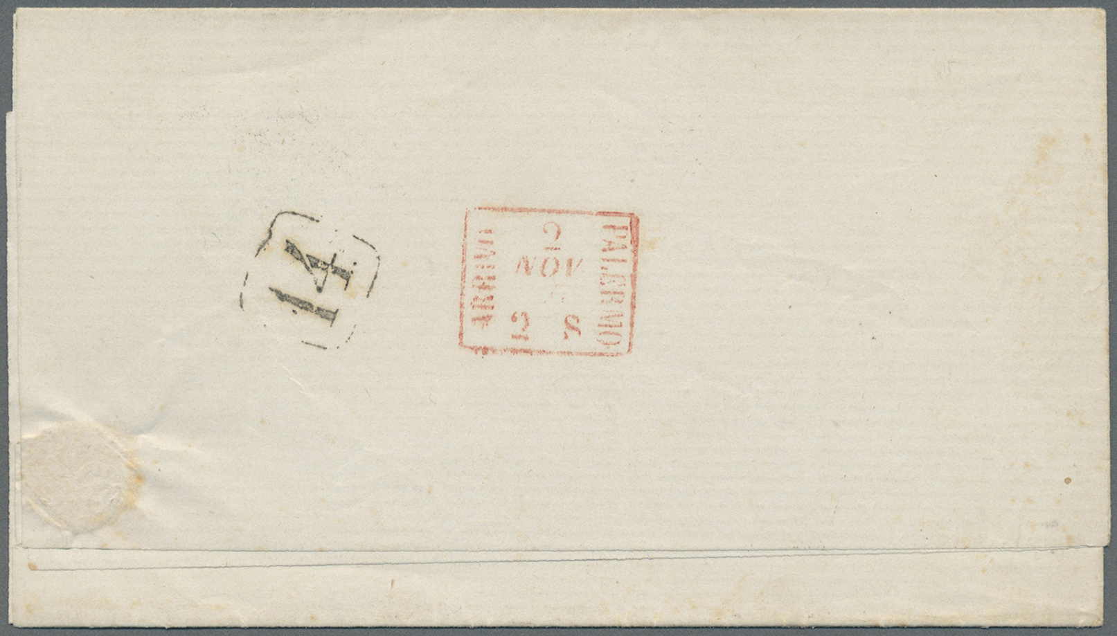 Br Italien - Portomarken: 1863/1868 five letters with non canceled porto stamps (clearly visible different colour