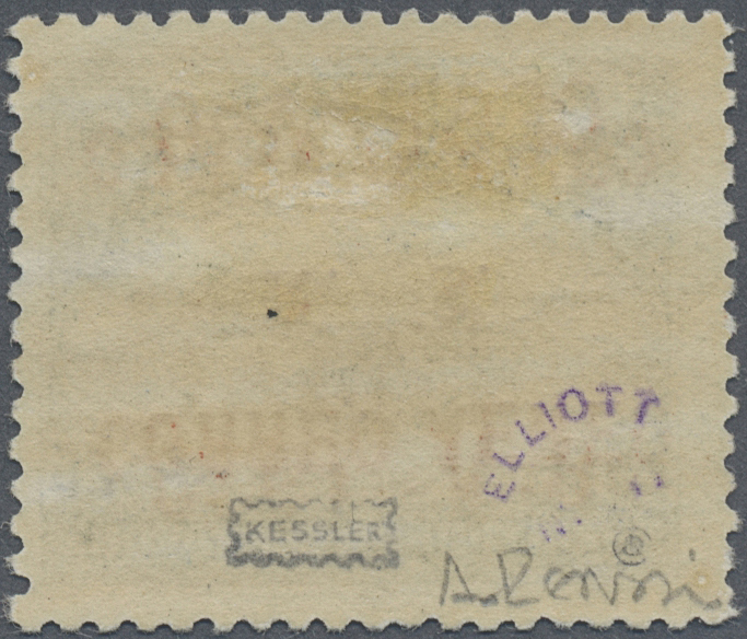 * Bolivien: 1930, Zeppelin 25 C. With Double Overprint (one Inverted), Unused, Fine, Signed Kessler And Elliott - Bolivia