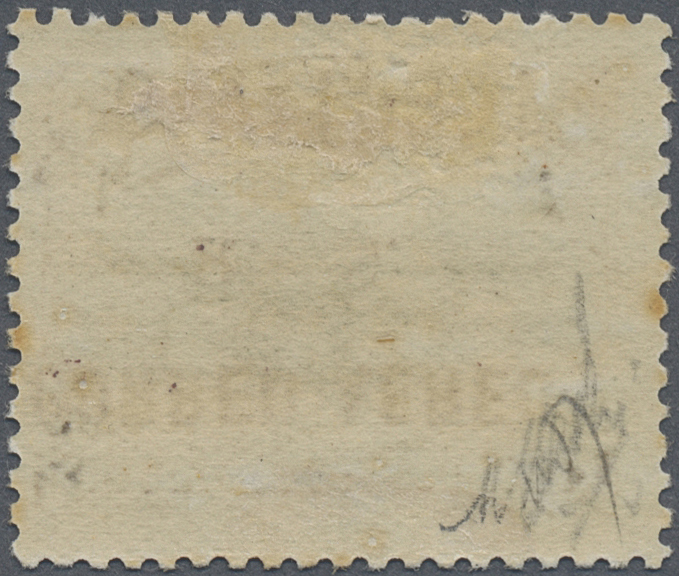 * Bolivien: 1930, Zeppelin 50 C. With Inverted Overprint In Brown, Unused, Two Tiny Spots, Otherwise Fine, Signed And Ce - Bolivia