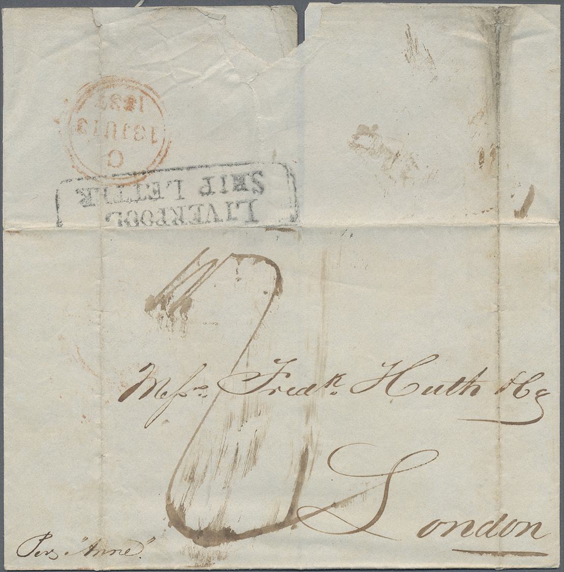 Br Brasilien - Vorphilatelie: 1826,1837 Two Letters (usual Faults/bends) From BAHIA Respectively Rio De Janeiro To Londo - Prephilately