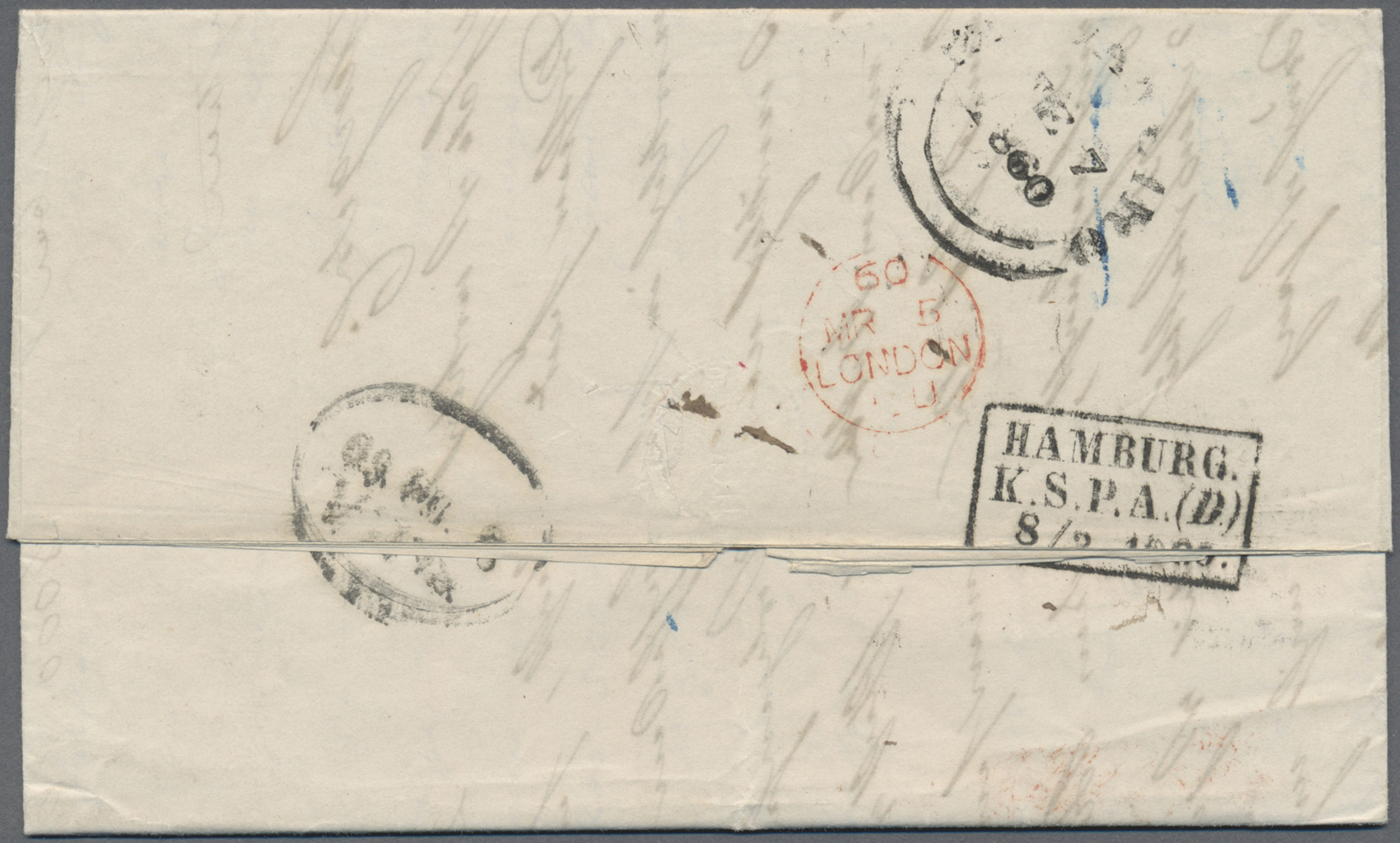 Br Brasilien: 1860. Stampless Envelope (unpaid) Addressed To Sweden Written From Rio De Janeiro Dated '7th February 1860 - Other & Unclassified