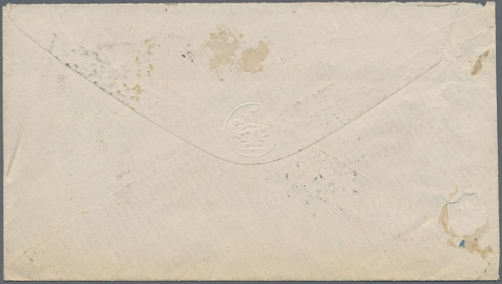 Br Brasilien: 1872. Envelope Addressed To France Bearing Brazil Yvert 28, 200r Black (2) Tied By Cork Cancel With Adjace - Other & Unclassified