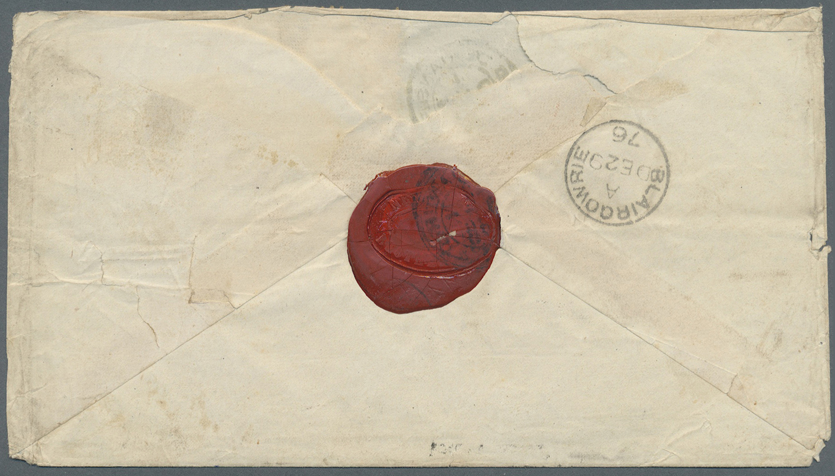 Br Brasilien: 1876. Envelope Addressed To Scotland Bearing 'Dom Pedro' Yvert 23, 10c Red/orange And Yvert 35, 200r Black - Autres & Non Classés
