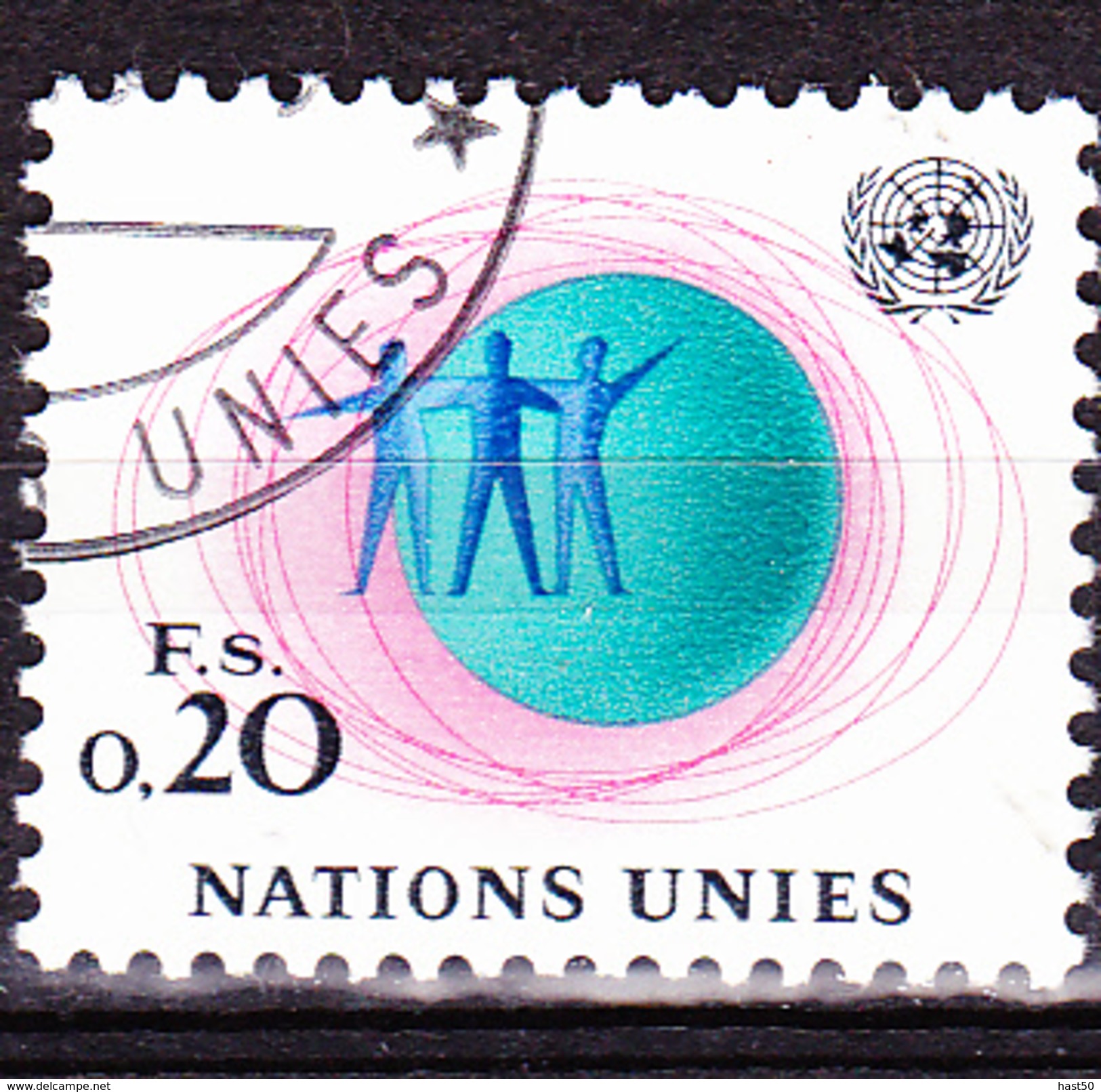 UNO Genf Geneva Geneve - Freimarke (MiNr. 3) 1969 - Gest Used Obl  !!lesen/read/lire!! - Gebruikt