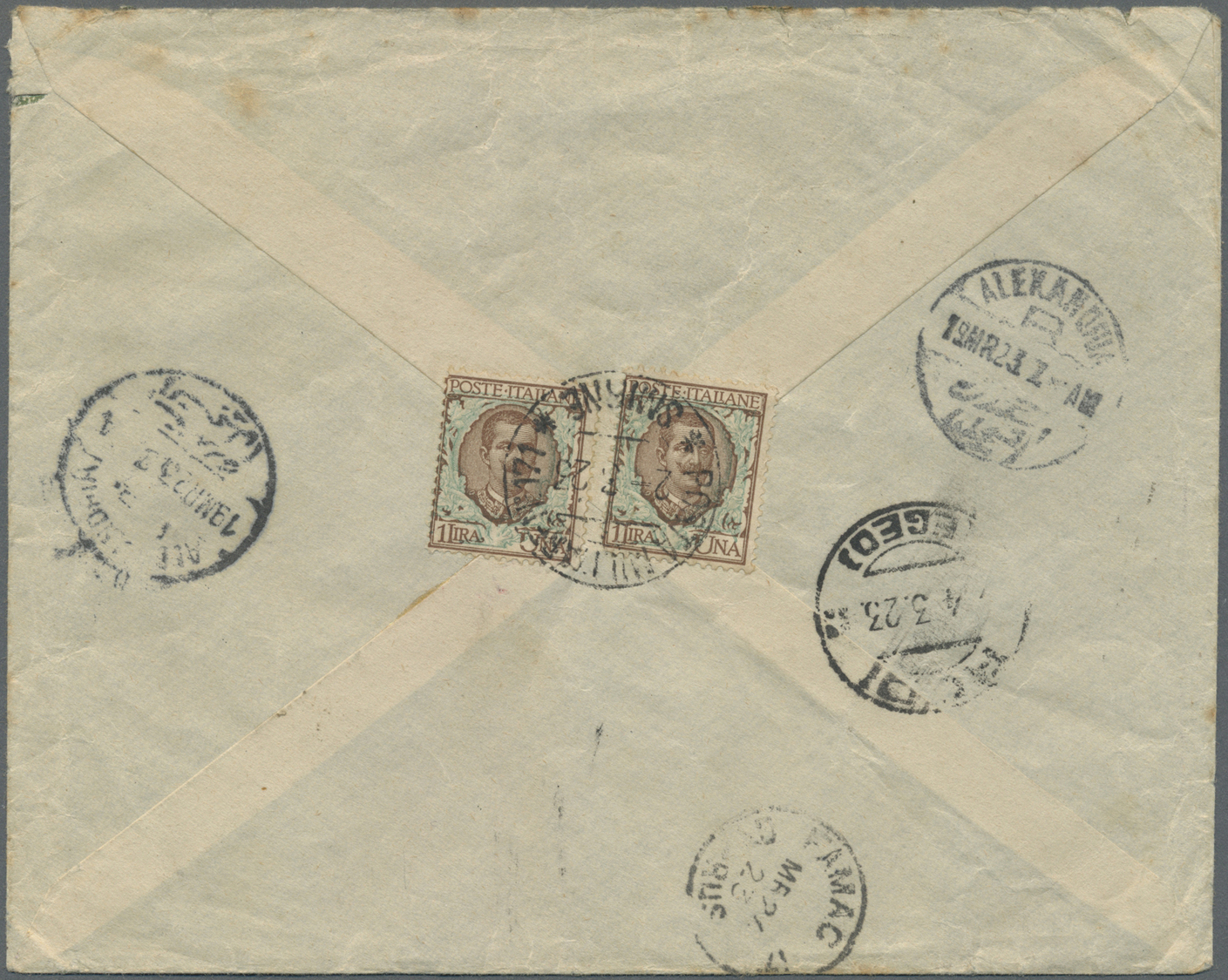 Br Italienische Post In Der Levante: 1922/1923: Three Covers Marked Romanesca Anglo-Oriental Petroleum Co Ltd, Sm - Emissions Générales