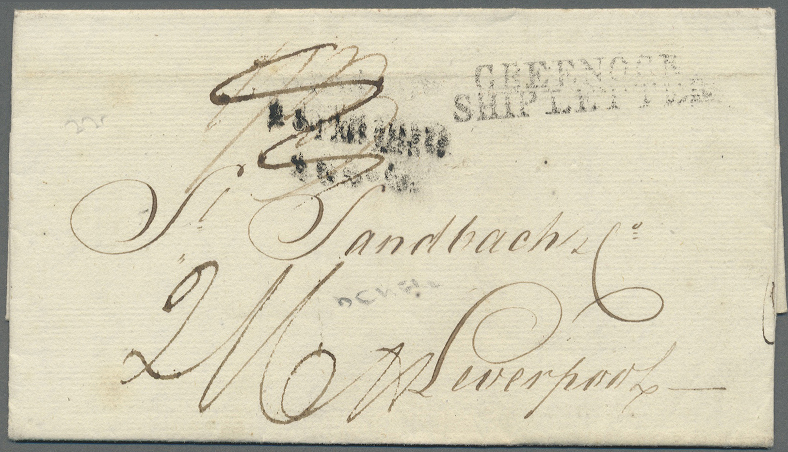 Br Britisch-Guyana: 1810. Stampless Envelope Written From Demerara Dated '9th Jan 1810' Addressed To Liverpool, Routed V - British Guiana (...-1966)