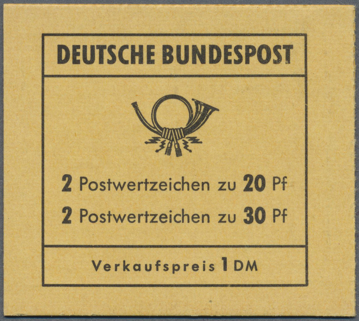 ** Bundesrepublik - Markenheftchen: 1968, Markenheftchen Brandenburger Tor (II), Reklame F, Postgebühre - Autres & Non Classés