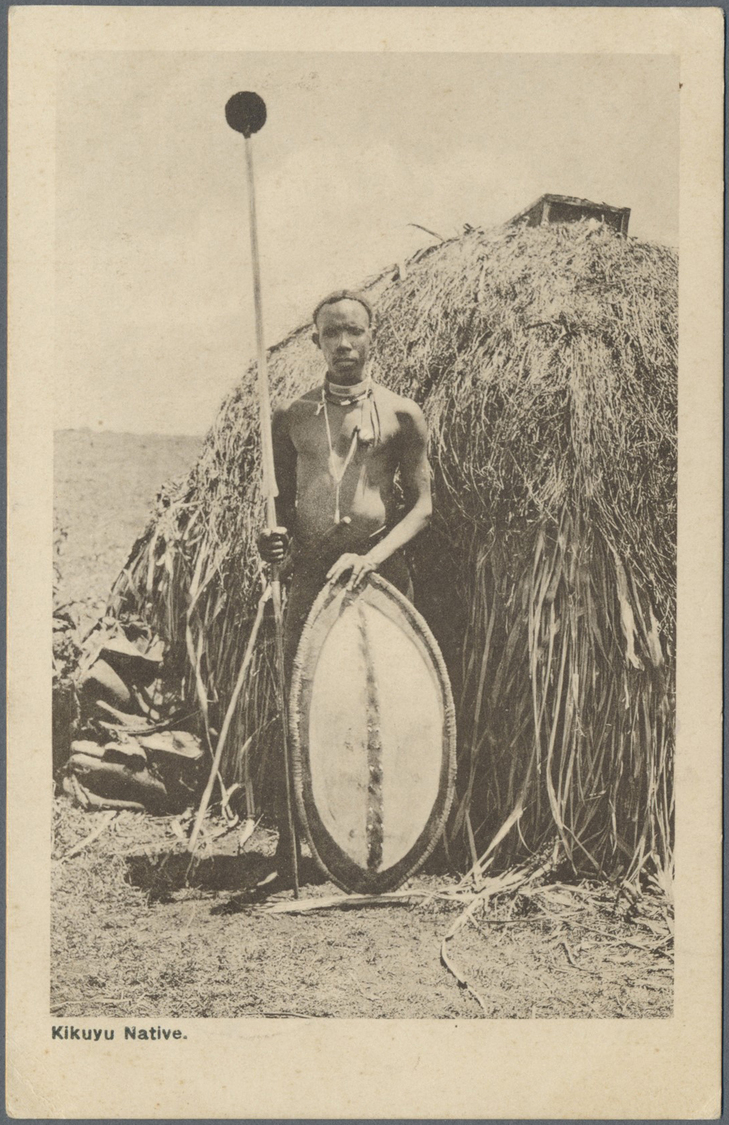 Br Britisch-Ostafrika Und Uganda: 1915. Stampless Picture Post Card Of 'Kikuyu Native' Addressed To England Endorsed 'On - East Africa & Uganda Protectorates