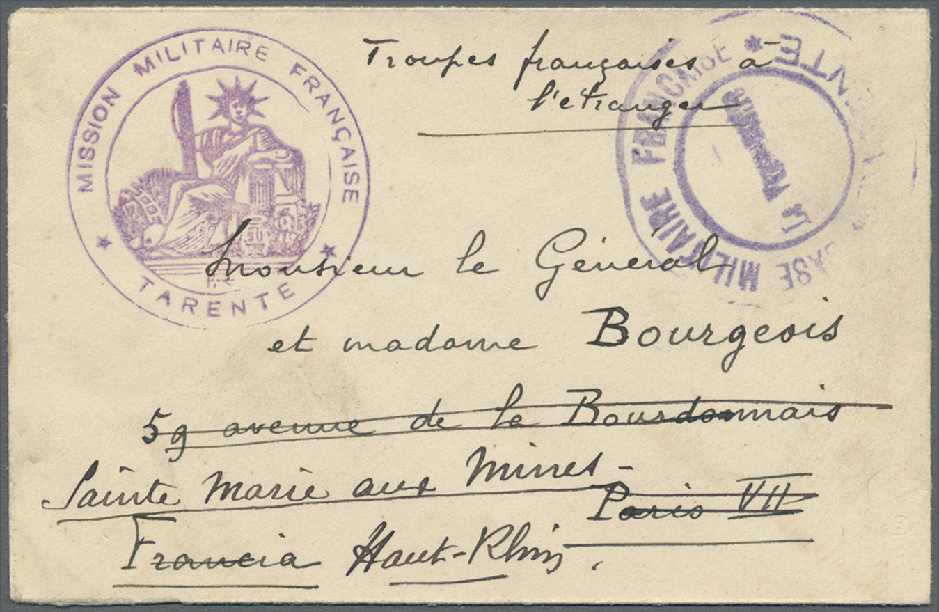 Br Italien - Besonderheiten: 1915. Stampless Envelope Endorsed 'Troupes Francaises A L'Etranger' Addressed To Par - Non Classés