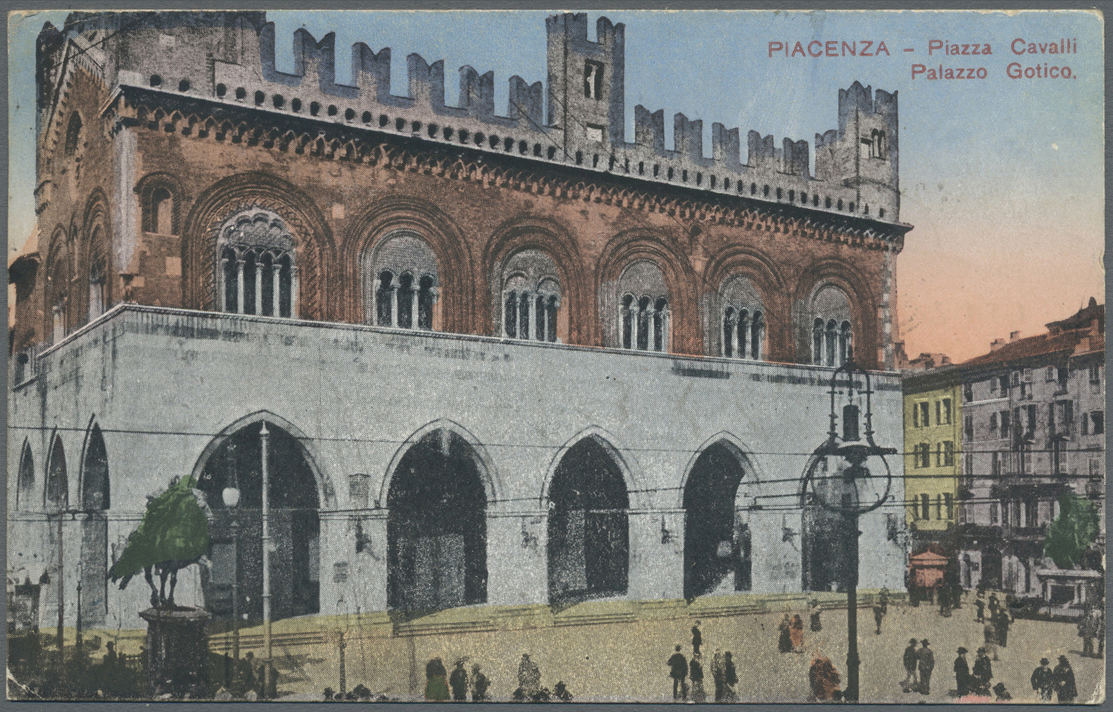 Br Italien - Besonderheiten: 1917. Picture Post Card Of 'Piazza Cavalli, Piaceca' Addressed To France Cancelled B - Non Classés