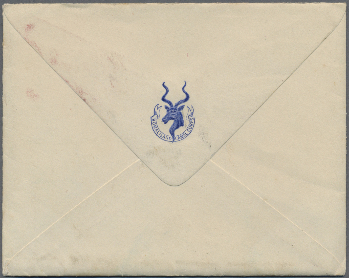 Br Britisch-Somaliland: 1938. Envelope With Crest On Flap And Letter Headed 'Somaliland Camel Corps, British Somaliland  - Somalia (1960-...)