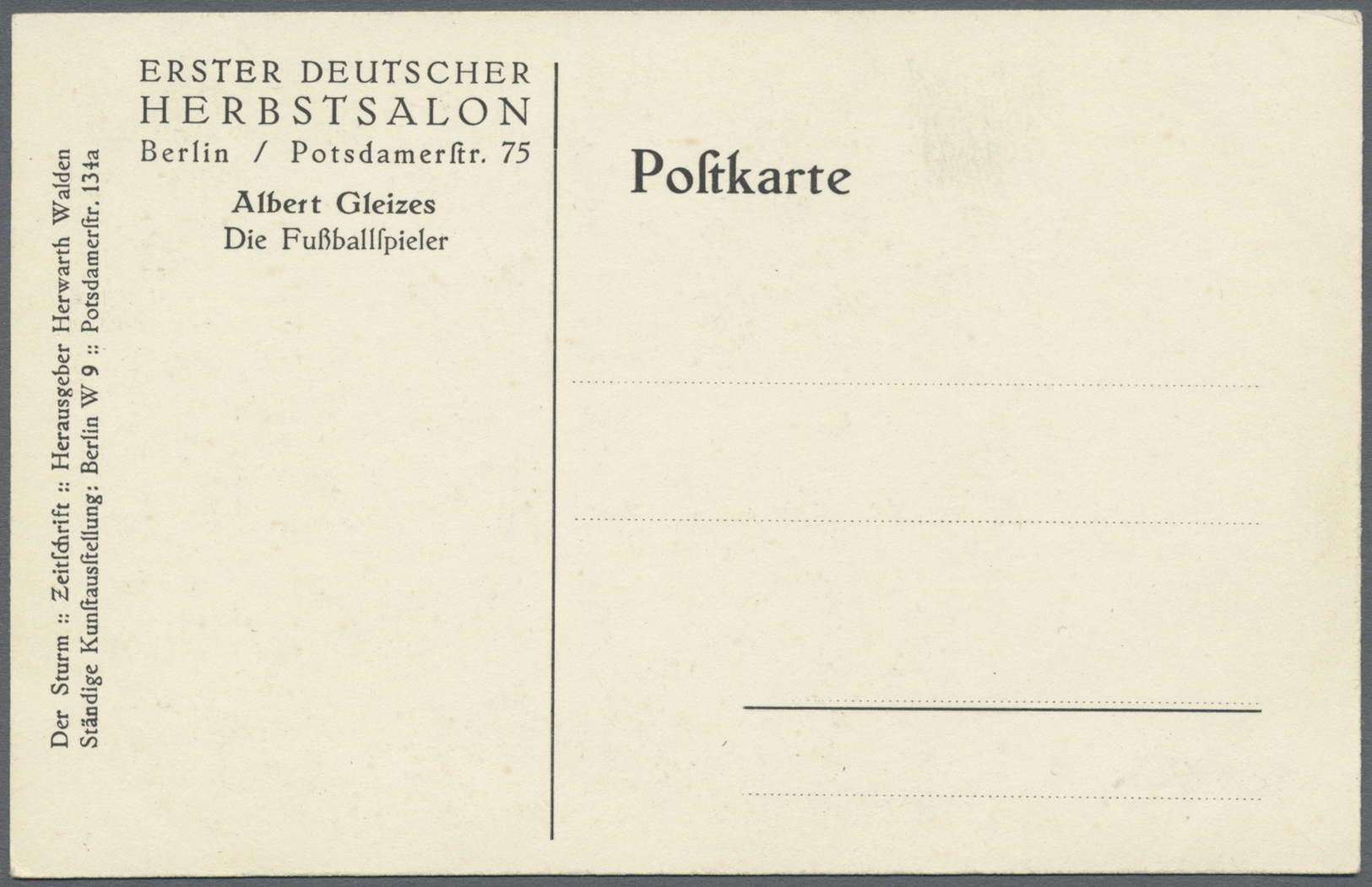 Ansichtskarten: Künstler / Artists: GLEIZES, Albert (1881-1953), Französischer Maler Und Schriftstel - Unclassified