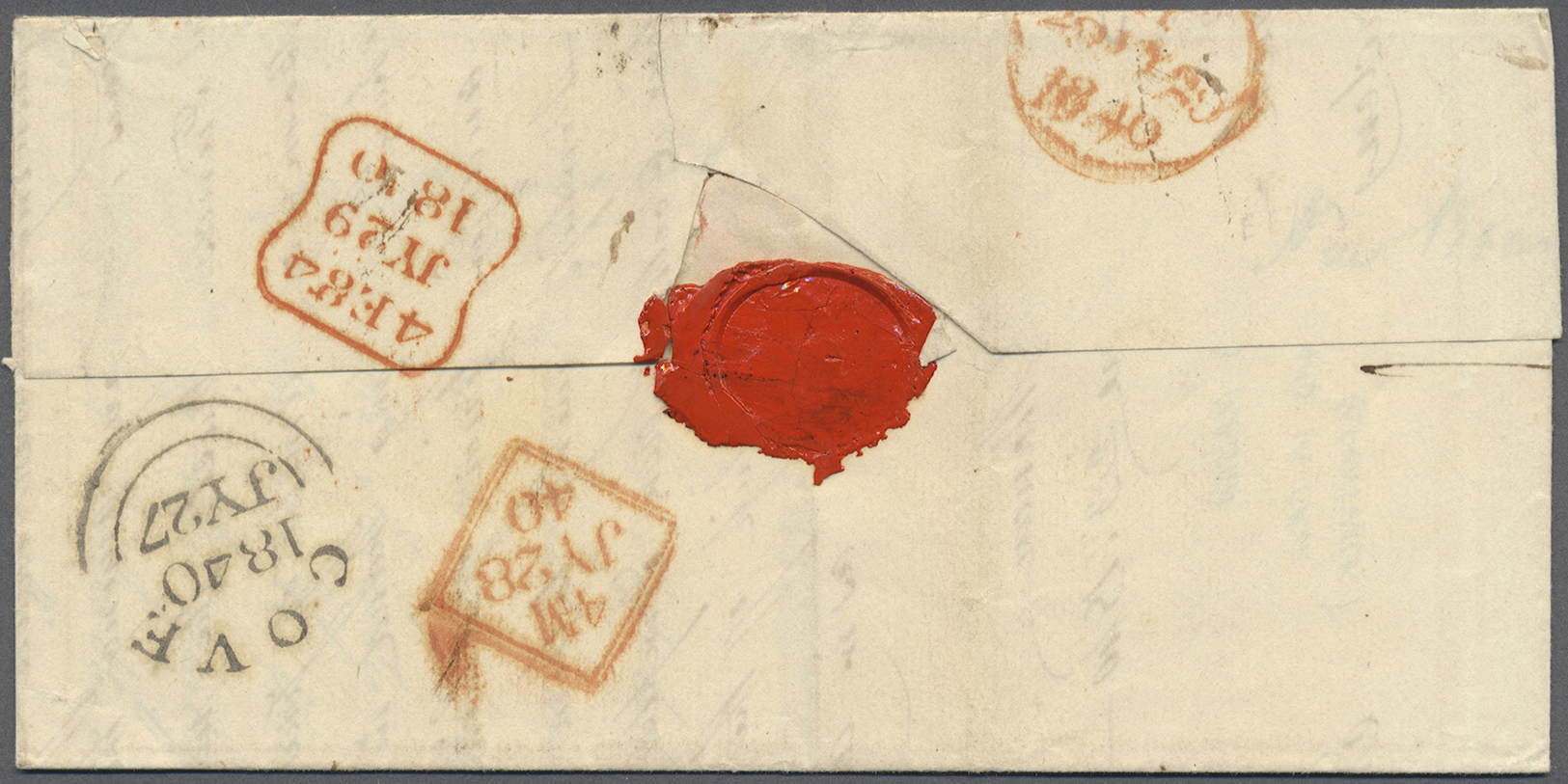 Br Neubraunschweig: 1840. Stampless Envelope Written From Grand Manan Island (New Brunswick) Dated 'June 23rd 1840' Addr - Covers & Documents