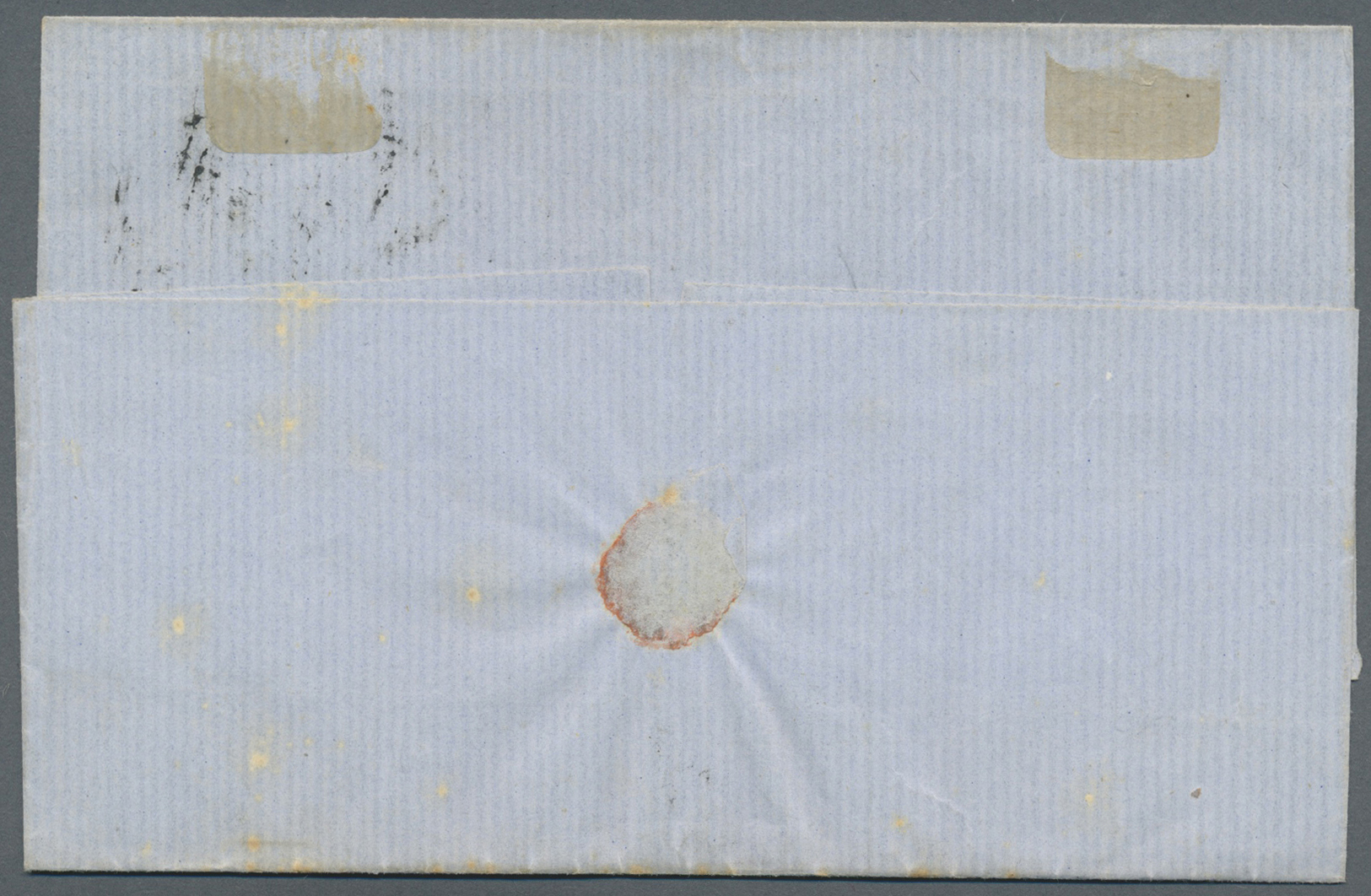 Br Chile: 1860. Envelope Written From La Serena Dated 'April 15 1860' Addressed To Valparaiso Bearing Yvert 6, 10c Slate - Chile