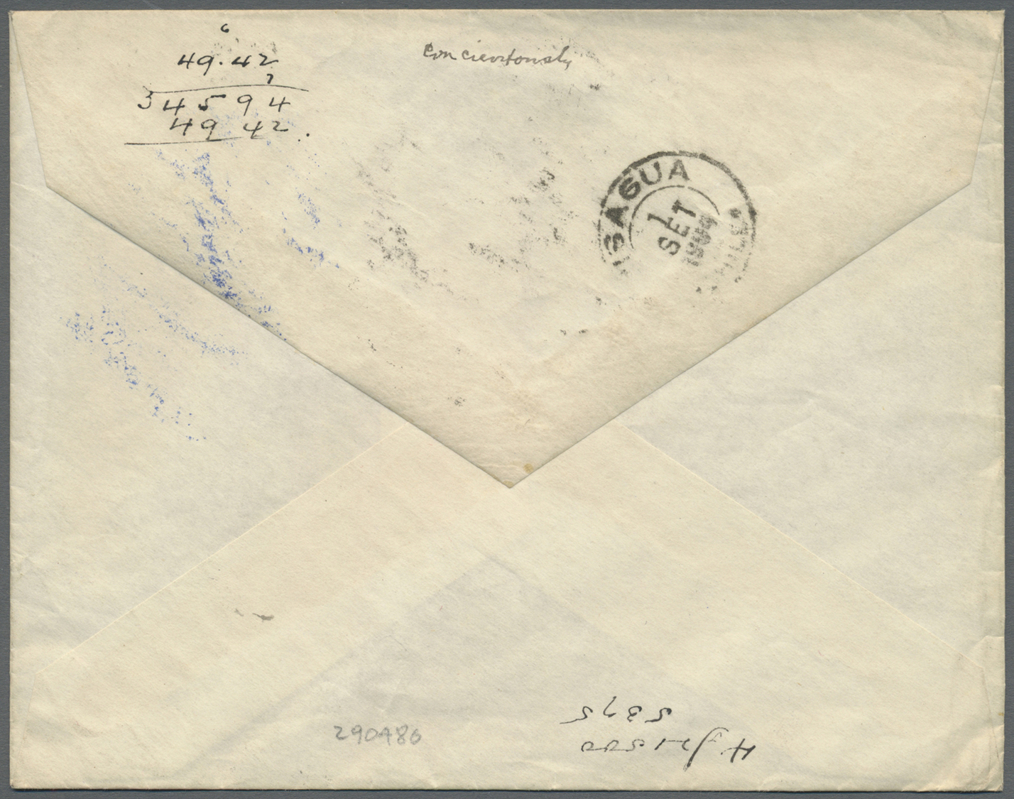 Br Chile: 1904/1932, CAMARA DE DIPUTADOS, Four Used Envelopes With Embossed Imprint "Camara De Diputados - Chile", 3 Of  - Chile