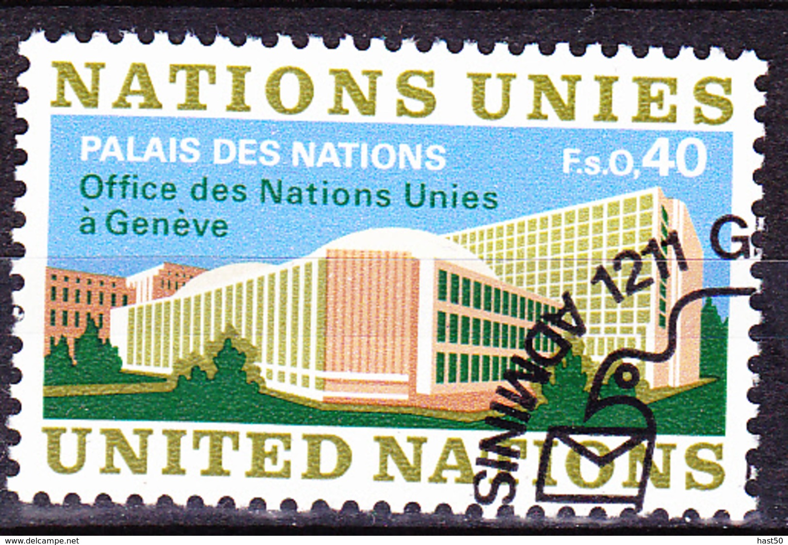UNO Genf Geneva Geneve - Freimarke (MiNr. 22) 1972 - Gest Used Obl  !!lesen/read/lire!! - Oblitérés