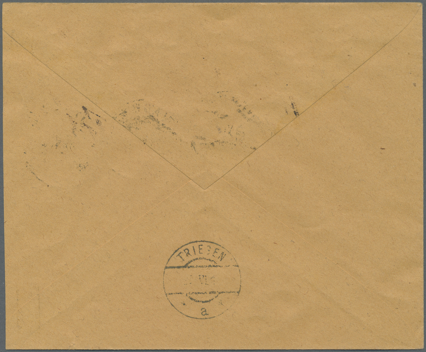Br Liechtenstein: 1914/17, 5-25 H. Fürst Gestr. U. Norm. Papier Kompl. Auf 2 Echt Gelaufenen Sehr Sauberen R-Brie - Covers & Documents
