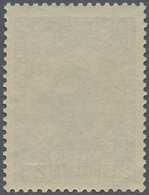 ** Liechtenstein: 25 H. Normalpapier, In Guter Farbe Dunkelkobalt, Fehlerfreies Postfrisches Exemplar. In Dieser - Covers & Documents