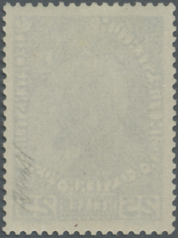 ** Liechtenstein: 1912, 25 Heller Postfrisch, Echt Und Einwandfrei, Sign. Und Fotoattest Rupp, Mi 1.900.- - Lettres & Documents