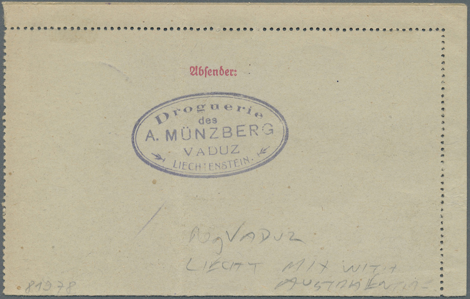 GA Liechtenstein: 1920 Mitläufer Österreich 25 H.,40 H. + 1 K. Als ZuF Auf 40 H. Ganzsachenkartenbrief Mit Link.+ - Covers & Documents