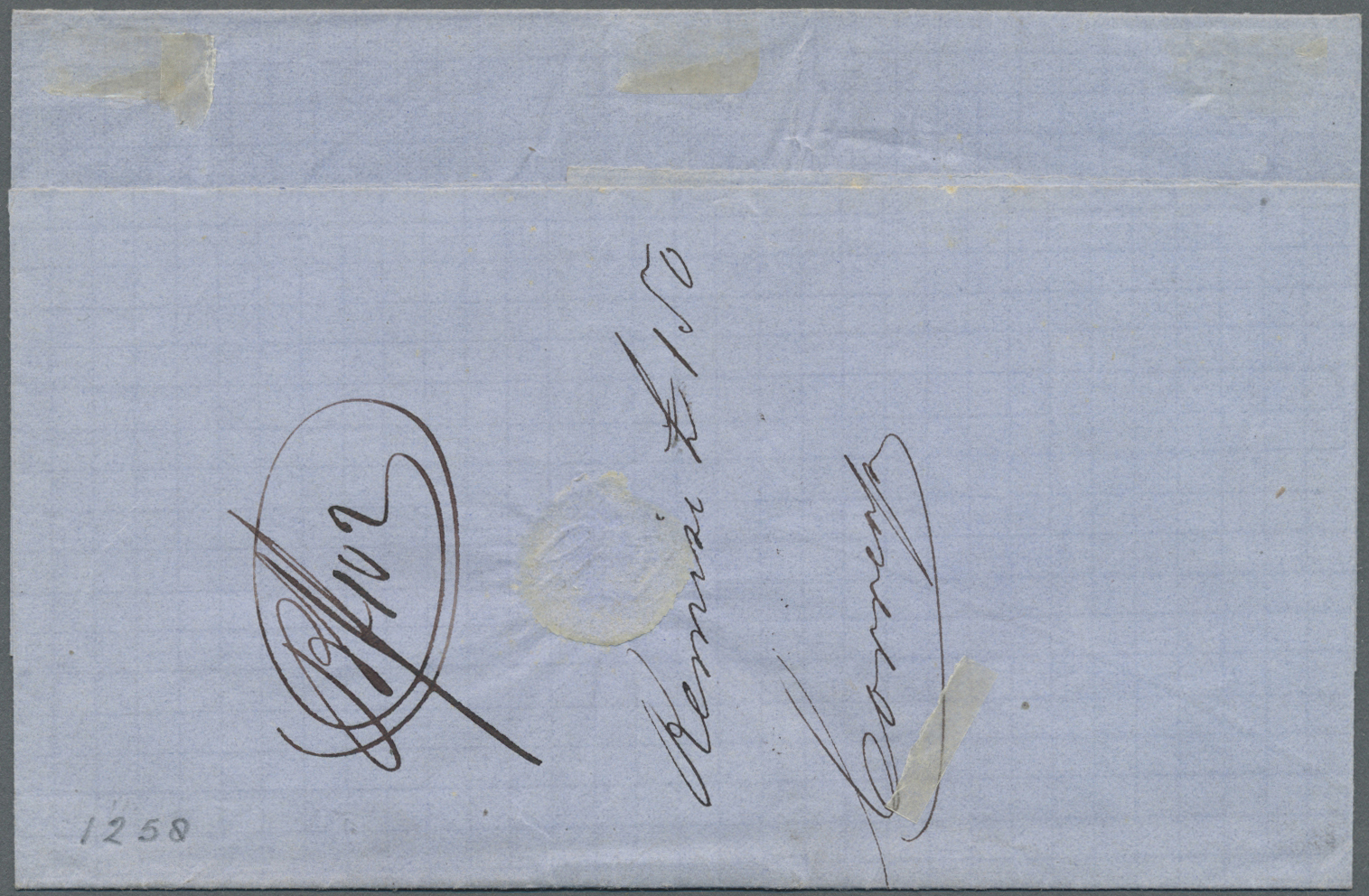 Br Curacao: 1871, Folded Letter  Sent From CURACAO 1.11. 1871 To France. Scarce Transitmark Used For Letters From Nether - Curacao, Netherlands Antilles, Aruba