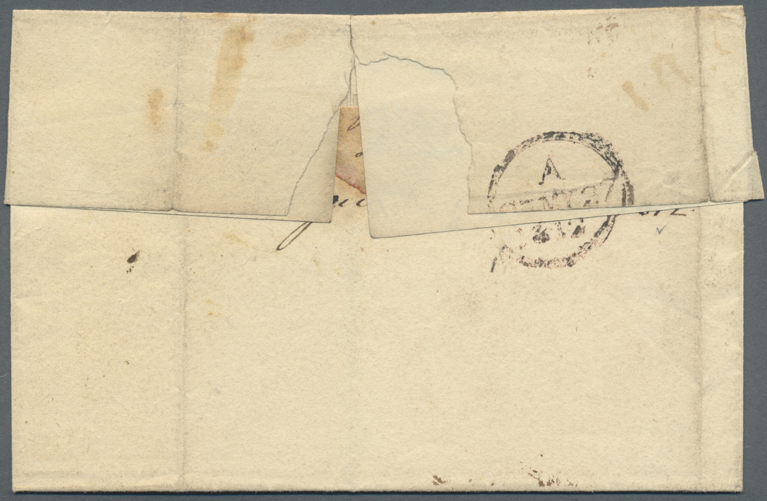 Br Dänisch-Westindien - Vorphilatelie: 1812. Stampless Envelope Written From Antigua Dated 'April 22 1812' Addressed To  - Denmark (West Indies)