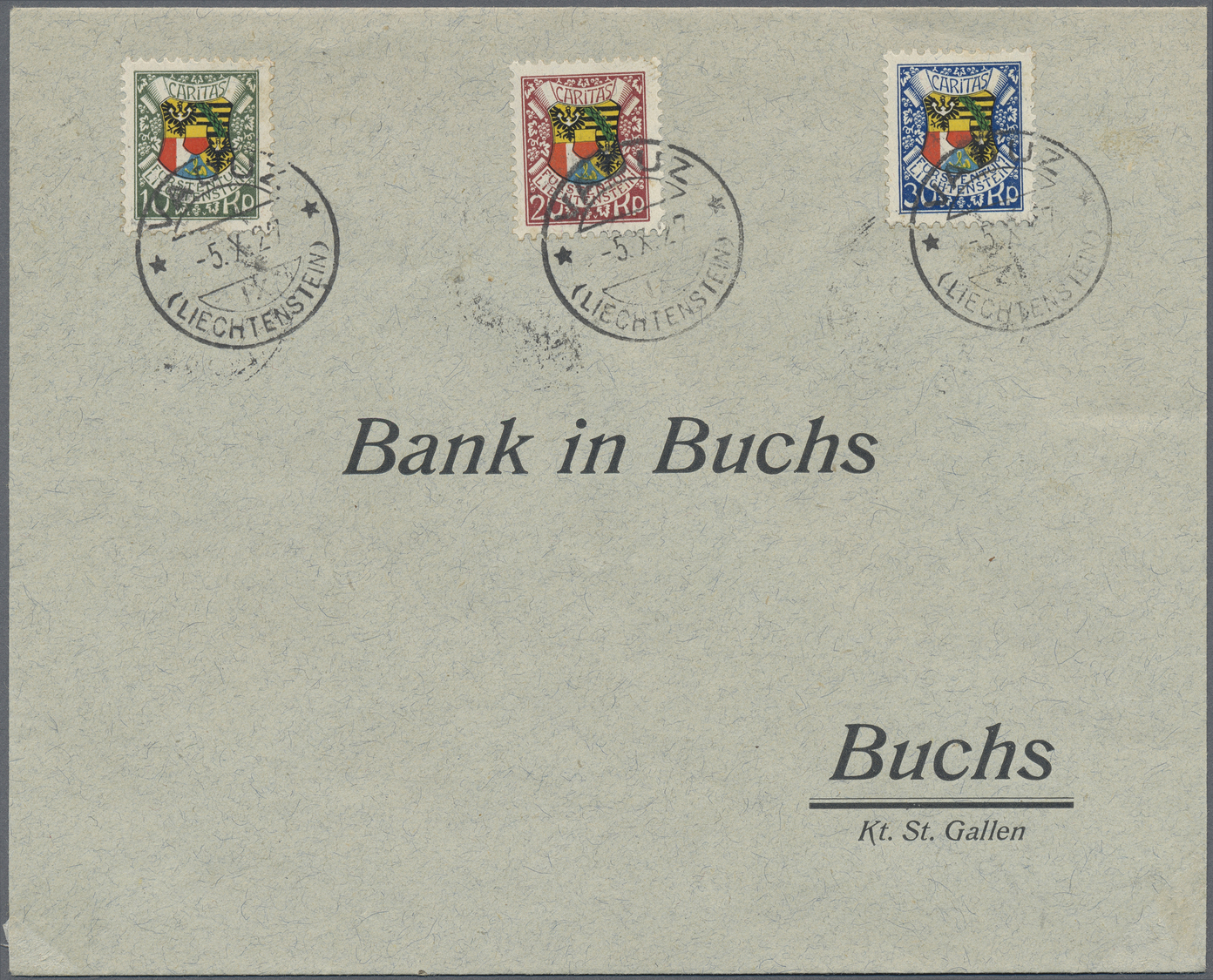 Liechtenstein: 1927, 87. Geburtstag Fürst Johann II. Sehr Seltener FDC-Beleg. - Lettres & Documents