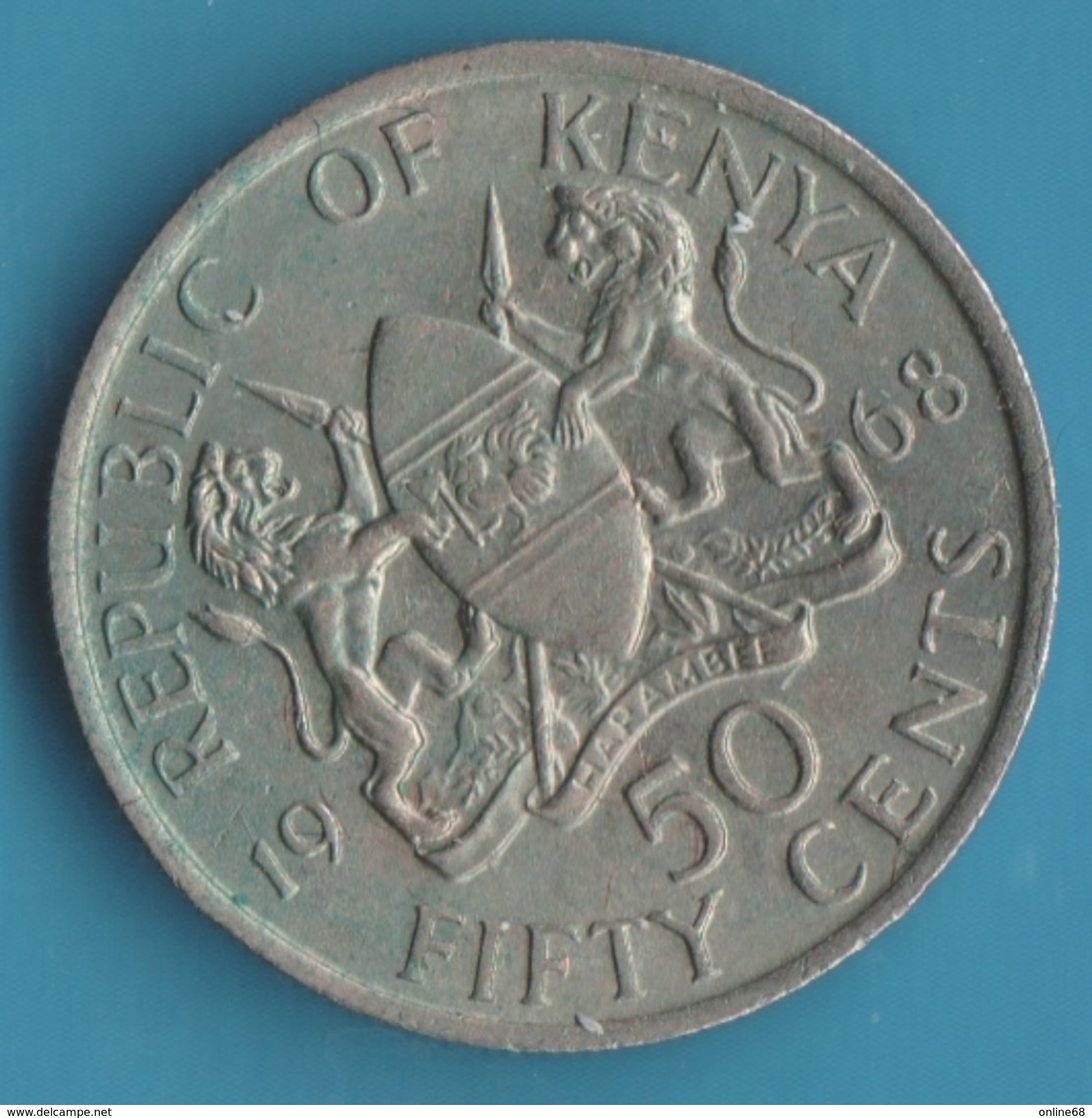 KENYA 50 CENTS 1968 Jomo Kenyatta - Kenya