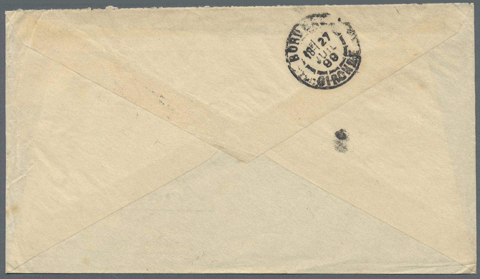 Br Falklandinseln: 1899. Envelope Addressed To Bordeaux Headed 'Hugo Schlottfeldt, Port Stanley' Bearing SG 30b, 2½d Pal - Falkland Islands