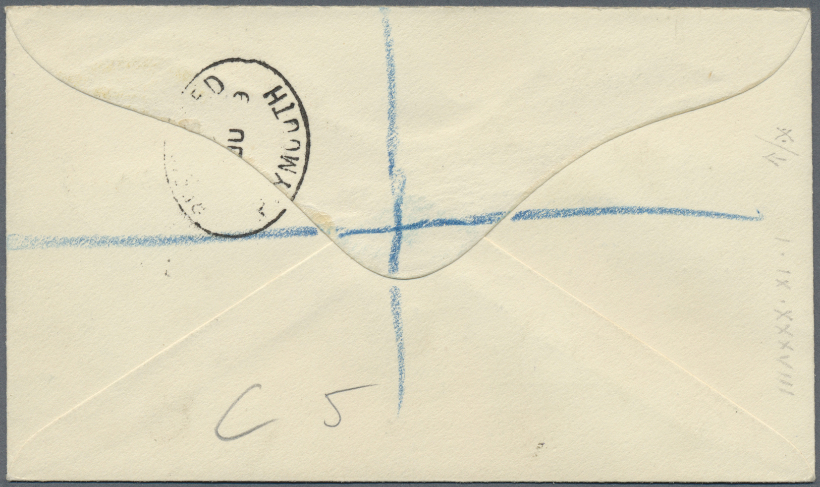 Br Falklandinseln: 1929, 6d. Yellow-orange, Single Franking On Registered Cover From "PORT STANLEY 27 MY 29" To Biriming - Falkland Islands