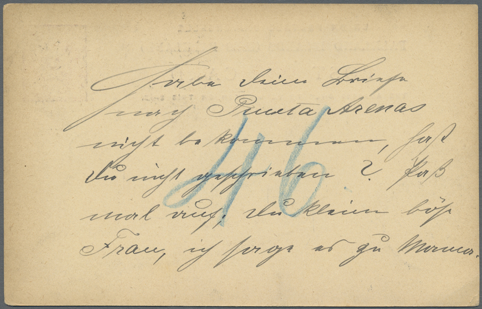 GA Falklandinseln - Ganzsachen: 1896 Privately Used Postal Stationery Card 1d. To Mrs Spandel In Hamburg, Germany Cancel - Falkland Islands