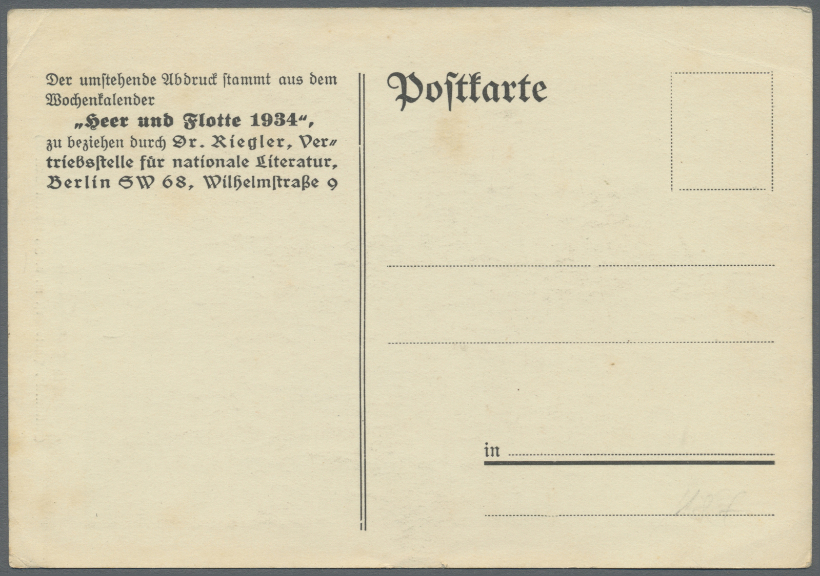 Ansichtskarten: Propaganda: 1934, "Herr Und Flotte" Die Post Kommt An Bord, Karte Aus Dem Wochenkale - Partiti Politici & Elezioni