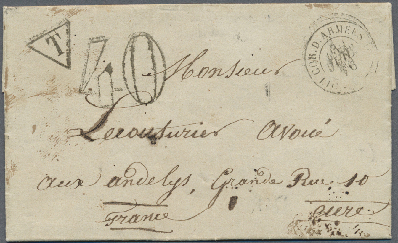 Br Französisch-Guyana: 1876. Stampless Envelope Written From Convict On Isle De Salut (Devils Island) Dated ‘20th Juin 1 - Covers & Documents