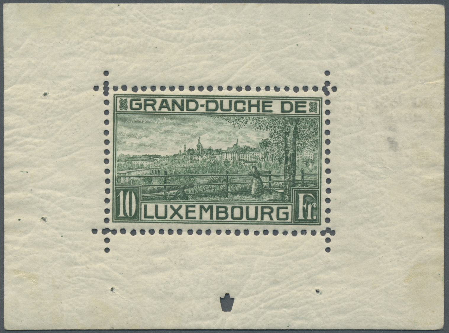 * Luxemburg: 1923, 10 Fr. Als Block Zur Geburt Zur Prinzessin Elisabeth, Ungebrauchter Block In Zähnungstype II - Other & Unclassified