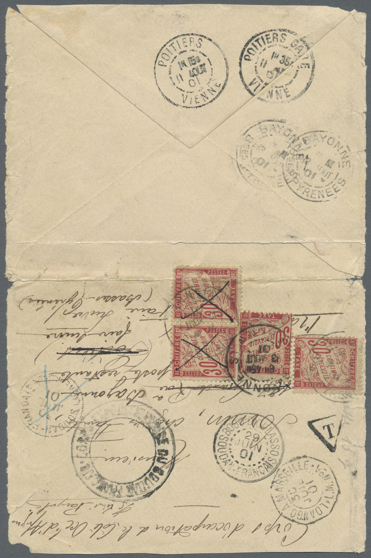 Br Französisch-Sudan: 1901. Stampless Envelope Addressed To France Endorsed 'Corps D'Occupation De Ia Cote Occ. D 'Afriq - Covers & Documents