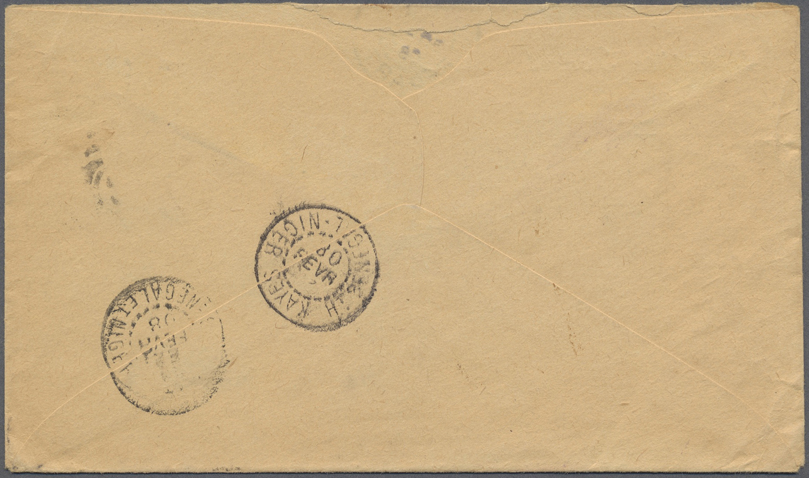 Br Französisch-Sudan: 1908. Envelope (flap Partly Missing, Stains) Addressed To Kati, Soudan Français Bearing United Sta - Covers & Documents