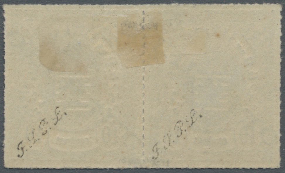 * Luxemburg - Dienstmarken: 1875, 10 Cent. Dienstmarke Mit Aufdruck "OFFICIEL" Im "Téte Béche"-Paar Mit Normalem - Servizio