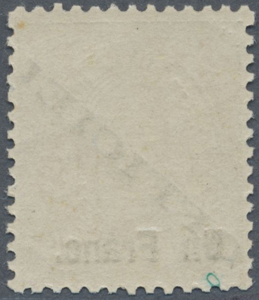 ** Luxemburg - Dienstmarken: 1875, 1 Fr Auf 37½ C Wappen Gelbbraun Mit Aufdruck "OFFICIEL", In Breiter Type I In - Officials
