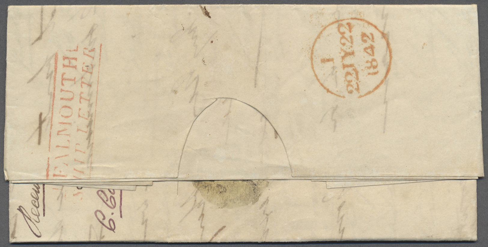 Br Goldküste: 1842. Stampless Envelope Written By 'The Rev. Thomas Birch Freeman' From Cape Coast Dated '18th April 1842 - Gold Coast (...-1957)