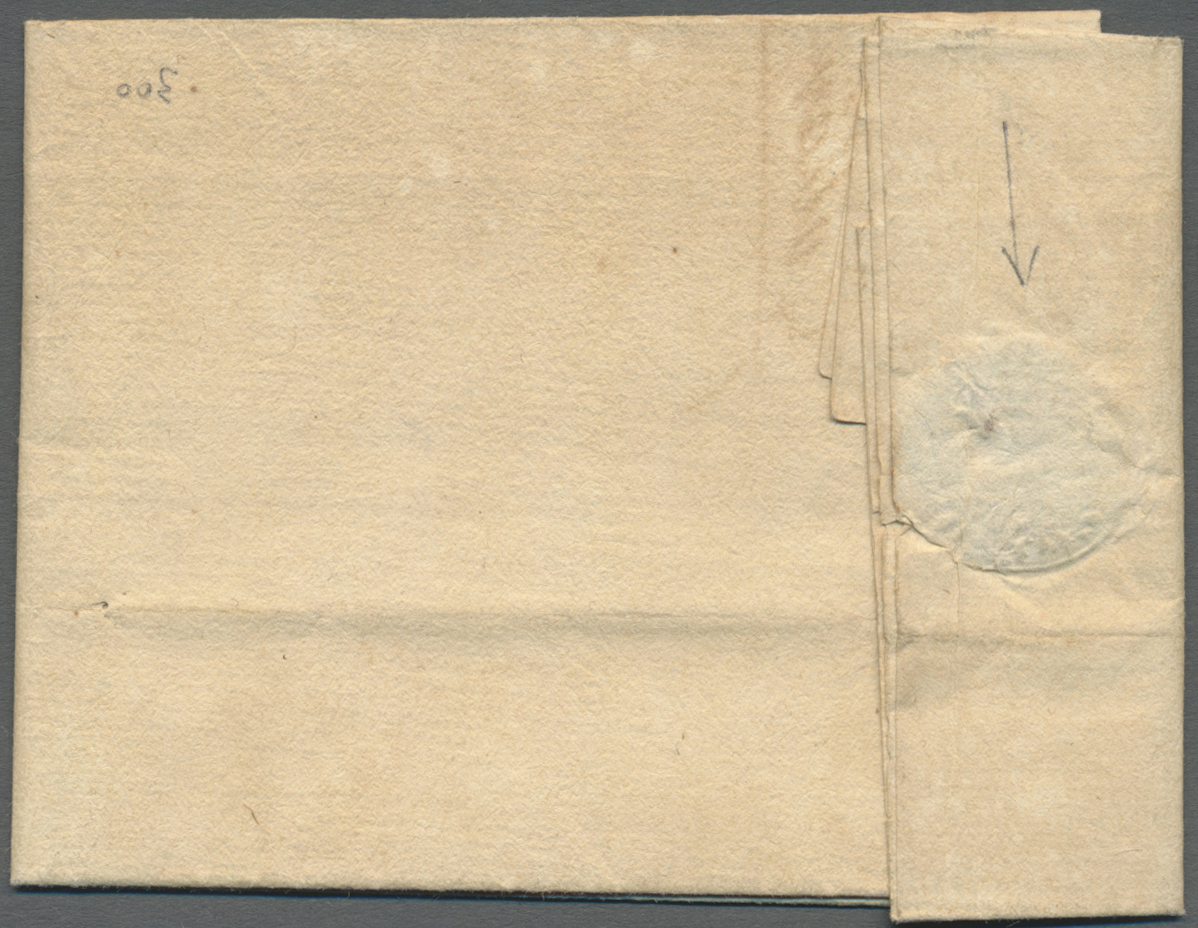 Br Malta - Vorphilatelie: 1732, Brief Aus Malta An Messieurs Roux & Camp In Marseille, Seltener Früher Brief. - Malte