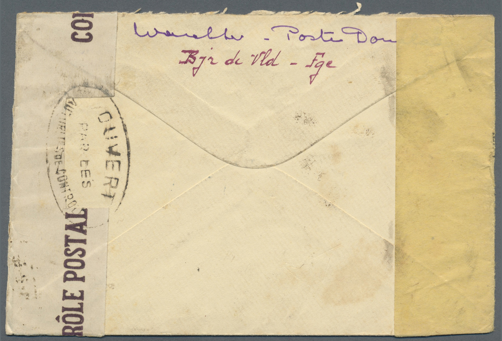Br Goldküste: 1941. Air Mail Envelope Addressed To Abidjan, Ivory Coast Bearing French Cameroon's Yvert 203, 5f Black/br - Gold Coast (...-1957)