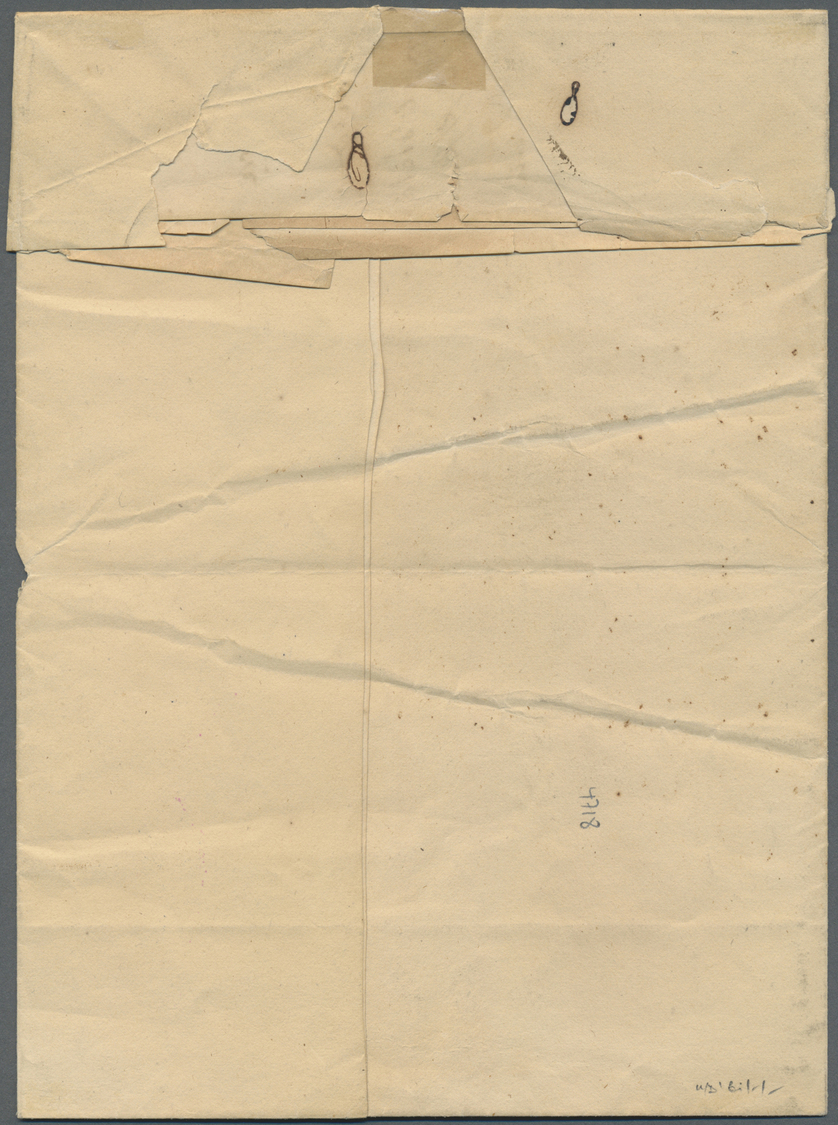 Br Malta - Vorphilatelie: 1836, Complete Folded Church Letter From NAFPLIO (Greece) Via MALTA And Desinfected The - Malta