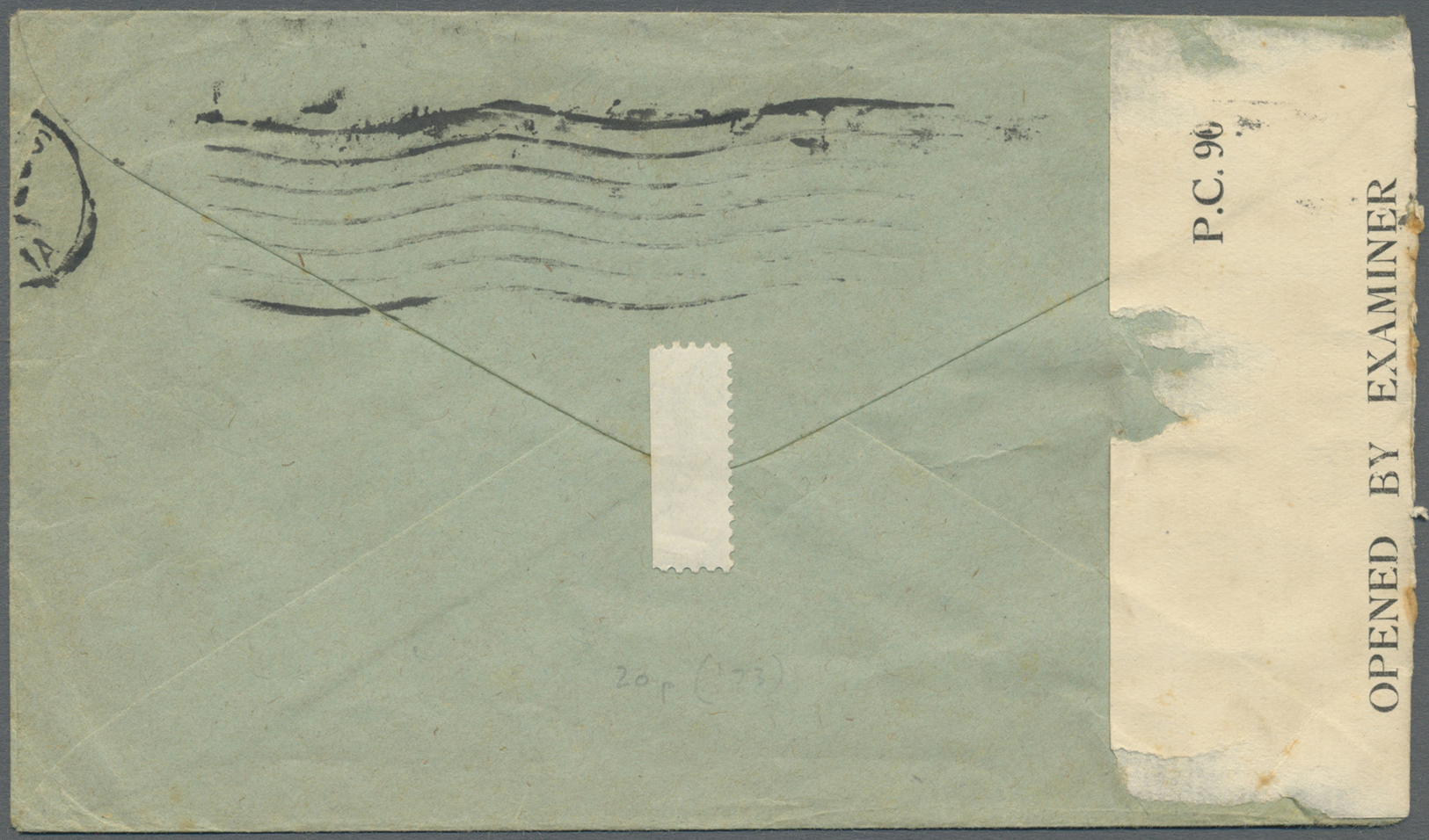 Br Goldküste: 1942. Air Mail Envelope Addressed To Nigeria Bearing SG 129, 1s3d Brown And Turquoise Tied By Kibi Date St - Gold Coast (...-1957)