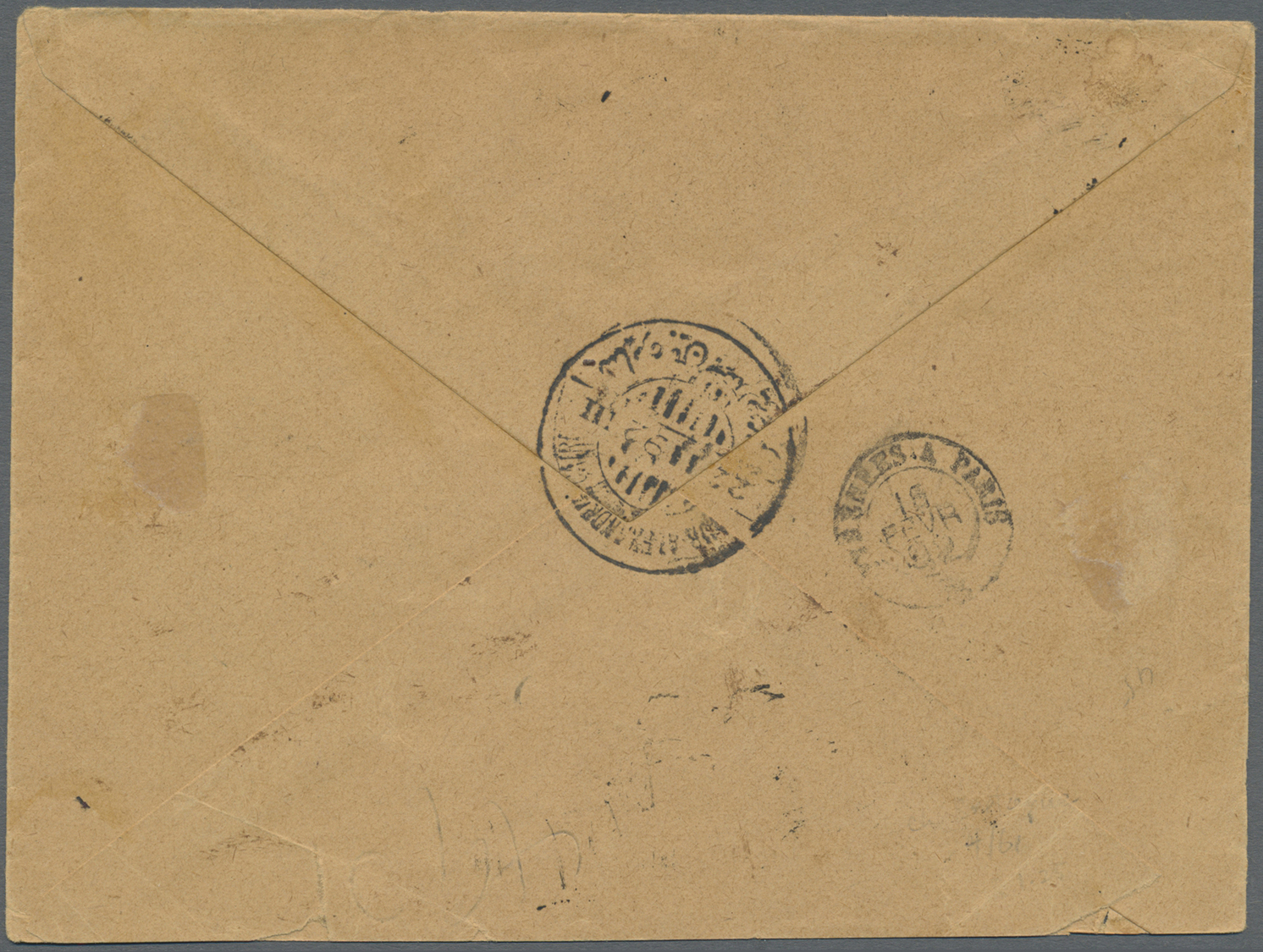 Br Guadeloupe: 1892. Registered Envelope Addressed To Egypt Bearing Yvert 21, 25c Black/rose (3) Tied By Basse-Terre/Gua - Storia Postale