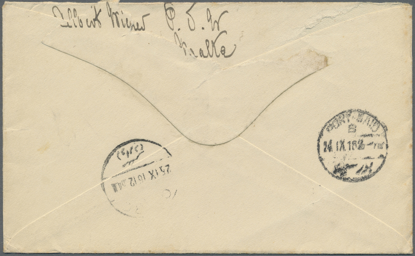 Br Malta: 1916. Stampless Envelope Addressed To Cairo Cancelled By Oval 'Free From Prisoner Of War/Malta/P.C.2' I - Malte