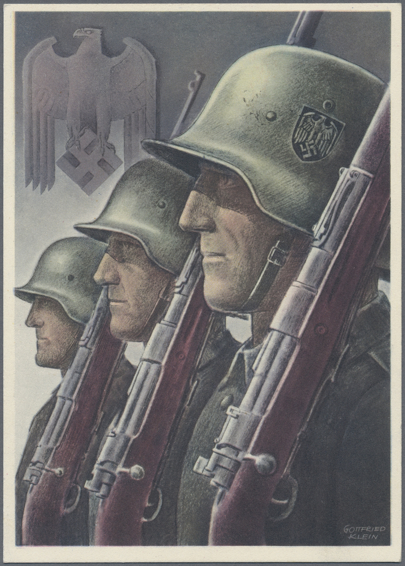 Ansichtskarten: Propaganda: 1941, "Die Wehrmacht" Karte Mit Marke Und SoStpl. Nicht Gelaufen, "Panze - Partiti Politici & Elezioni